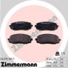 Sada brzdových platničiek kotúčovej brzdy OTTO ZIMMERMANN 24275.165.1