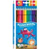 Pastelky JUNIOR Ocean World šesťhranné/gumovateľné - sada 12 ks