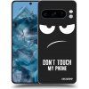 Picasee silikónový čierny obal pre Google Pixel 8 Pro - Nesiahajte mi na telefón