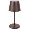 Akumulátorová stolná LED lampa Brunner Lucien farba hnedá