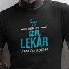 Tričko s potlačou SOM LEKÁR Pánsky Čierna XXL