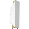 Luminex | Nástenné svietidlo WALL 2xGU10/8W/230V biela/mosadz | LU3113