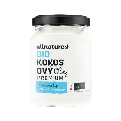 Allnature Kokosový olej Bio Premium 500 ml