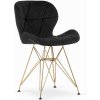 Kreslo NEST - čierny zamat / zlaté nohy x 1 9401 71 00 00