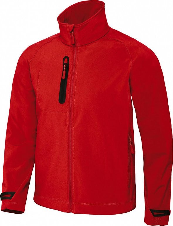 B&C Inspired pánsky X-Lite Softshell/men Tmavo červená