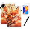 KOŽENÉ PUZDRO S GRAFIKOU + DOTYKOVÉ PERO + SKLO pre Xiaomi Redmi Pad SE 8.7