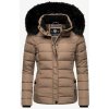 Navahoo Miamor dámska zimná bunda s kapucňou, taupe grey - M