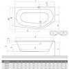 Roth ACTIVA NEO Asymetrická akrylátová vaňa 160 x 90 cm, pravá, biela, 9870000