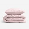 Goldea bavlnené posteľné obliečky - púdrovo ružové 150 x 200 a 50 x 60 cm