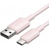 Vention CTQPH USB 2.0 A Male to C Male 3A, 2m, růžový