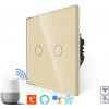 Revolo Touch WiFi dotykový vypínač č.5 (L+N) - Zlatý