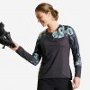 ROCKRIDER Dámsky dres EXPL 500 s dlhým rukávom na horskú cyklistiku čierno-zelený M