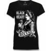 tričko street black heart PIN UP SHAKE Čierna