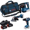 BOSCH Sada AKU nářadí (GSR 18V-65 + GBH 18V-22 + GWS 18V-8, 2x GBA 18V 4.0Ah, GAL 18V-4, M-BAG, krabice) 0615A50094