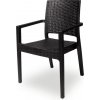 MXR záhradná stolička Marko čierna