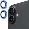 ENKAY sklá s trblietavými rámčekmi na ochranu šošoviek zadného fotoaparátu pre iPhone 17 - modrá - možnosť vrátiť tovar ZADARMO do 30tich dní