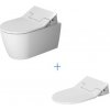 Duravit Me by Starck - set 2v1 WC misa Rimless + sedadlo SensoWash Slim