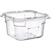 ARAVEN Gastronádoba GN 1/6, polykarbonát, integrovaný štítok, hĺbka: 100 mm, objem: 1,5 L