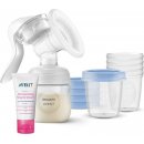 Philips AVENT Manuálna Natural 125 ml a VIA poháriky 180 ml 5 ks