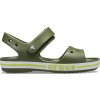 Detské sandále Crocs, BAYABAND T Khaki,svetlo zelená,Biela, 20/21