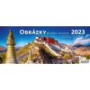 HELMA Stolový stĺpcový 32,1x13,4 cm Obrázky zo sveta 2026