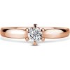 Florence | Zásnubný prsteň so stredovým diamantom 0.25 ct, ružové zlato 51