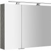 Sapho MIRRÓ galérka s LED osvetlením, 90x70x16cm, dub strieborný MC090-0011