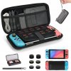 Younik tvrdé puzdro s príslušenstvom pre Nintendo Switch 2017 14v1, šedé