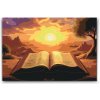 Vymalujsisam.sk Maľovanie podľa čísiel - Biblia pri západe slnka Veľkosť: 40x60cm, Rám: Na plastovej doske