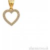 Zlatnictvo.sk Zlatý prívesok srdce PRI25923