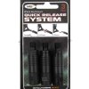 NGT Quick Release System Rýchlospojka 3 ks Black Aluminium