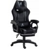 Herné kreslo Ecarla KO23CZ umelá koža čierne