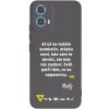 Picasee silikónový čierny obal pre Motorola Moto G34 5G - Kazma - SVĚT PATŘÍ TĚM, CO SE NEPOSEROU