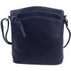 INT. COMPANY Tmavo modrá dámska crossbody kabelka so zlatými doplnkami