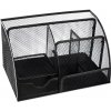 ISO 15987 Drôtený stolný odkladač, multifunkčný, čierny