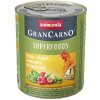 Animonda GRANCARNO dog Superfoods Adult Kuracie, špenát, maliny a tekvicové jadierka 6x 800 g