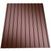 Plech trapézový T12 hnedý RAL8017 0,91x2m, hr. 0,3 mm
