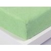 XPOSE® Detská froté plachta Exclusive - svetlo zelená 60x120 cm, Froté
