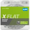 ŘETĚZ KMC X-FLAT STŘÍBRNÝ WAXED BOX
