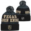 Outerstuff Dětská zimní čepice Vegas Golden Knights NHL Puck Pattern Cuffed Pom