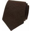 Lanová kravata tmavohnedá