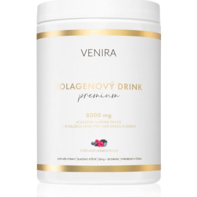 Venira PREMIUM kolagénový drink prášok na prípravu nápoja pre krásne vlasy, pleť a nechty príchuť Forest berries 324 g