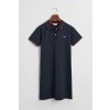 Gant Fitted Polo Pique Dress Evening Blue