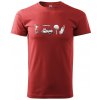 Golfový set - Klasické pánske tričko vyššej gramáže - 2XL ( Bordová )