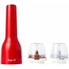 FinaMill by Pepperfield Elektrický mlynček USB červený, darčeková sada