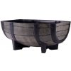 Kvetináč Strend Pro Woodeff, 29x41x19 cm, natural, barel, efekt dreva