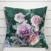 Biante Dekoračná obliečka na vankúš Parma PM-114 Fialové kvety na tmavo zelenom 40 x 40 cm