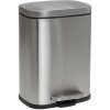 Kôš na odpadky do domácnosti, kuchyne, kúpeľne 5L s pedálom, kovový VIO