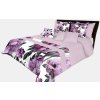 Prehoz na posteľ v krásnej fialovej farbe s potlačou dokonalých fialových kvetov Šírka: 260 cm | Dĺžka: 240 cm