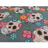 Dekoračné látka Tanis lebky šírka 280 cm